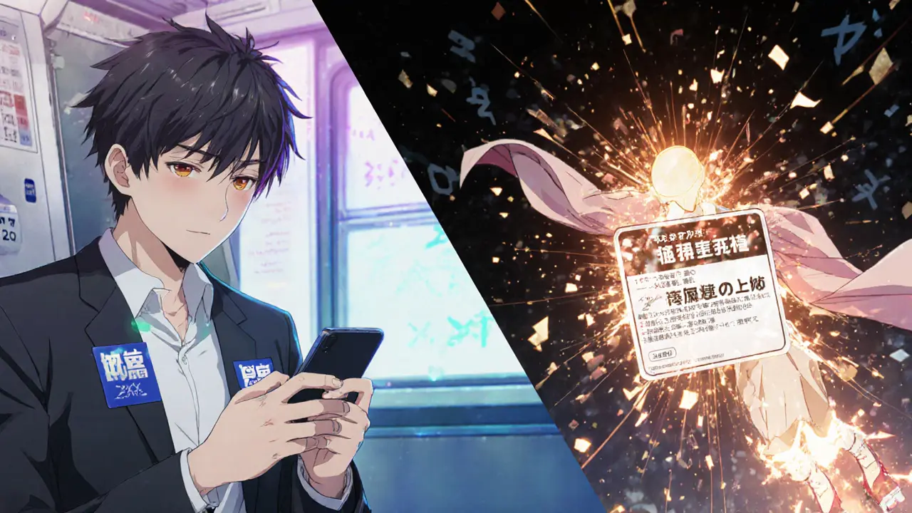 A person using the NEXT.exchange app on a train while a liquidation warning flashes dramatically.