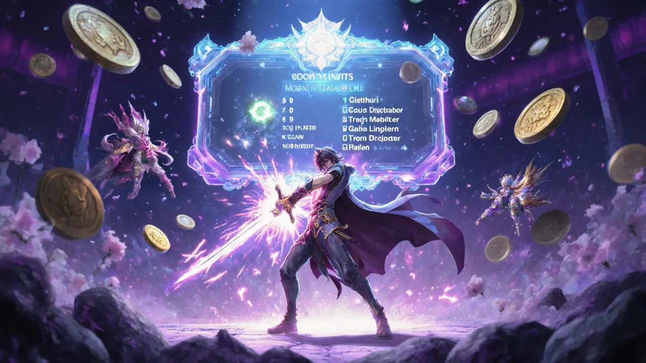 A player competing in Dalarnia Legends with Quest Points rising on a glowing leaderboard.