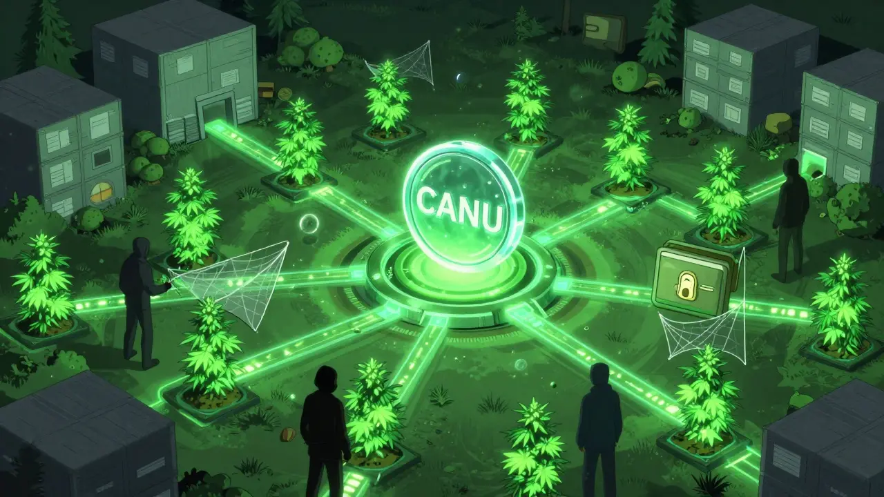 A blockchain-powered cannabis supply chain with CANU token at its core, connecting plants to compliant businesses.