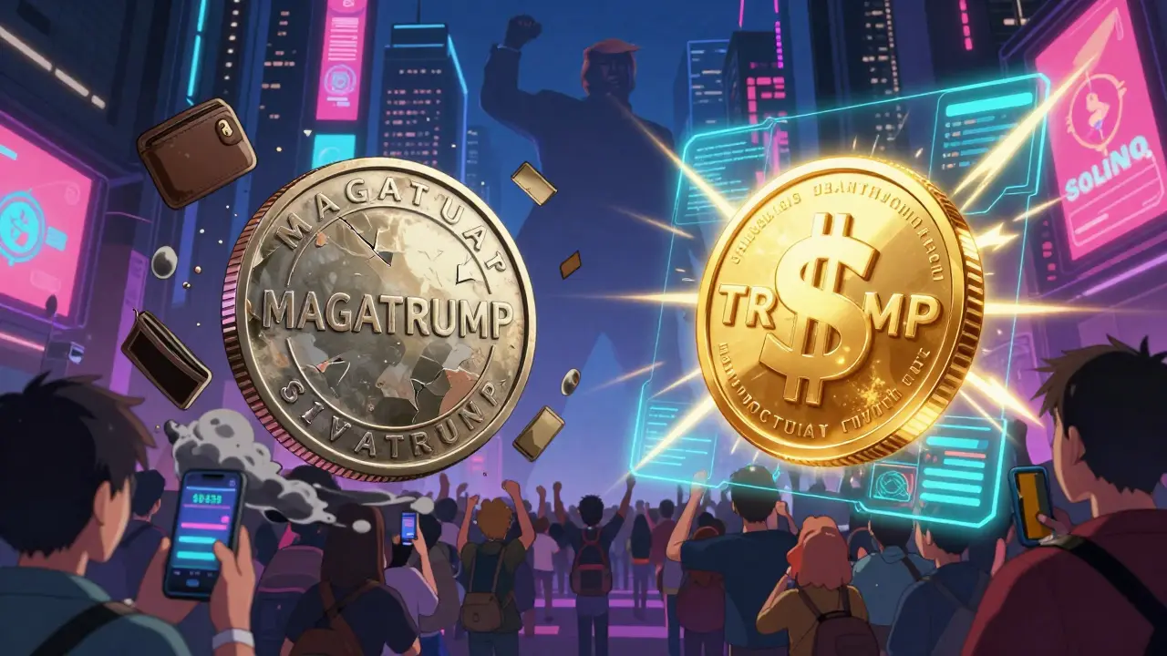 What is MAGA Trump (MAGATRUMP) crypto coin? A clear breakdown of the meme coin, its history, and how it compares to the official $TRUMP