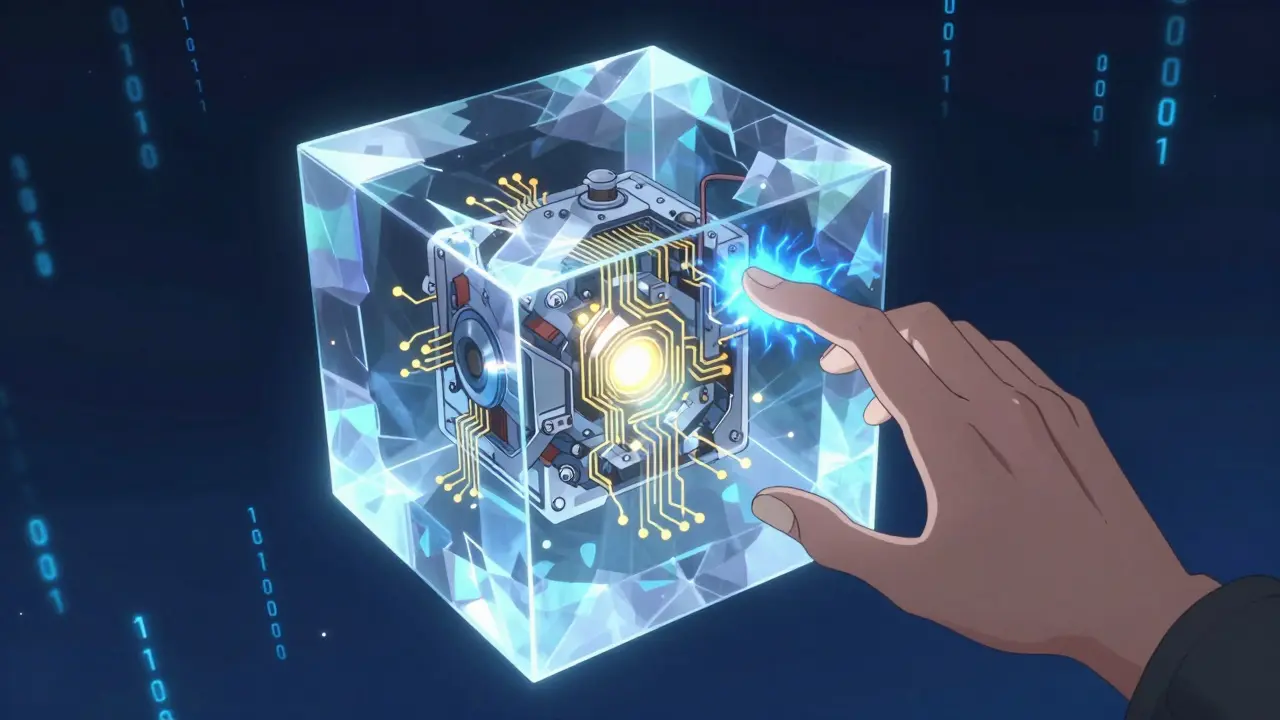 A glowing crystalline Synthetic NFT representing mining power in anime style.