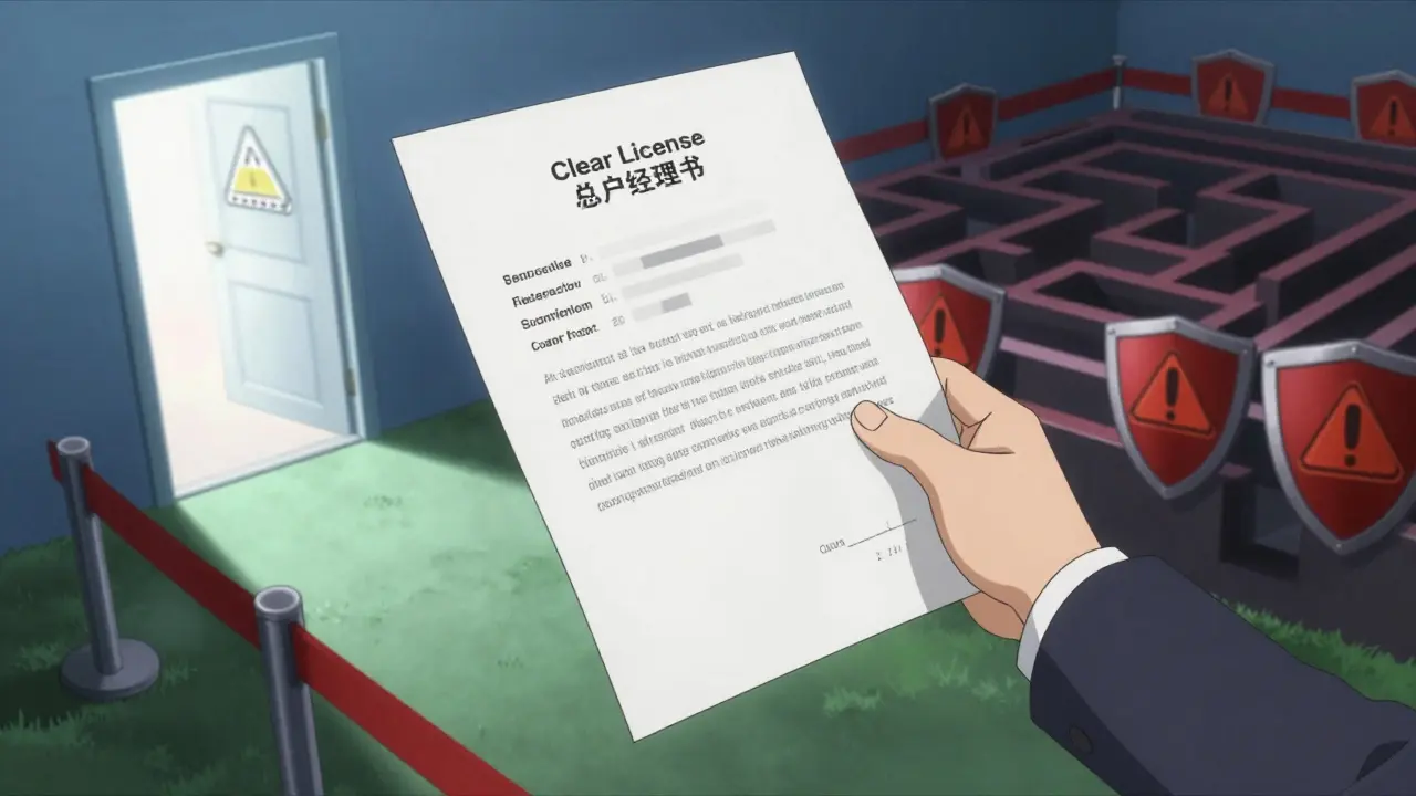 Anime visualizing clear vs ambiguous crypto regulations