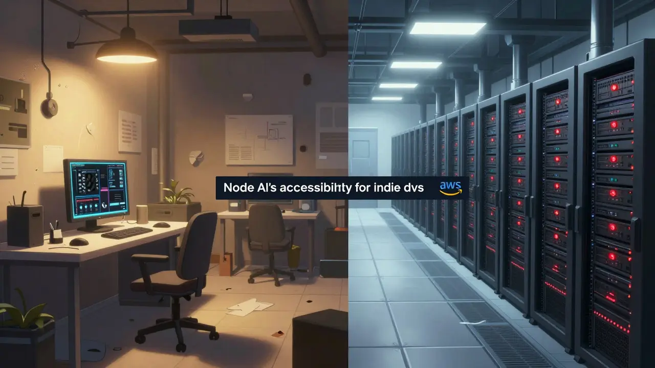 Anime comparison of home GPU setup vs corporate server farm