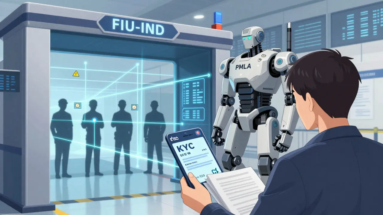 Anime scene showing strict regulatory checks on crypto transactions