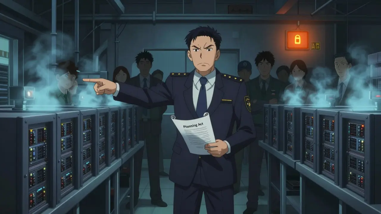 Anime official enforcing ban on mining rigs in warehouse